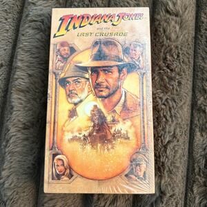 Sealed Indiana Jones and The Last Crusade VHS Tape - Lucasfilm Paramount New‎